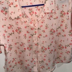 Floral Pink Women's Top